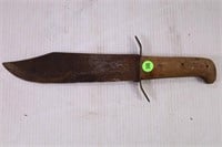HAND FORGED BOWIE STYLE FIXED BLADE KNIFE - 15"