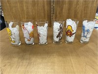 (6) Looney Toon Character Glasses