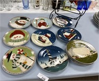 Collectible Plates with Plate Rack