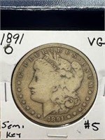 1891-O Morgan Dollar SEMI KEY