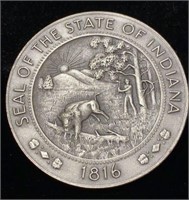 .999 Silver Indiana Sesquicentennial Medallion