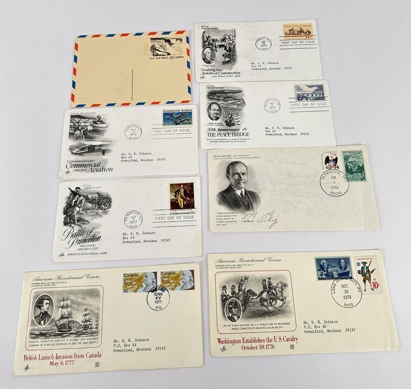 Collection of First Day Issue Covers Envelopes