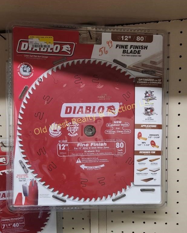 12" Diablo Fine Finish Blade (#215A)