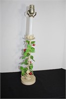 Metal Strawberry Vine Lamp 21½"H