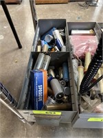 METAL BIN W MIXED ELECTRONIC COMPONENTS