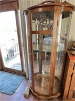 Curved China cabinet