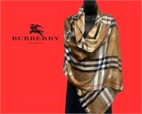 New With Tags BURBERRY Unisex Plaid Long Scarf