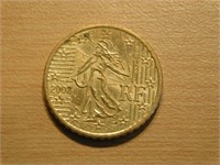 Pièce 50 cent euro 2002 Paris