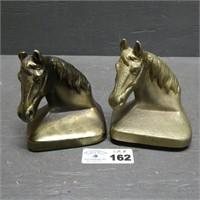 Brass Horse Bookends