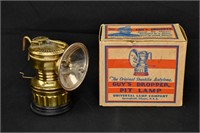 Vintage Frank Guy Guy's Dropper Lamp For Miner