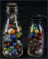 Large Group Vintage Glass and Stone Marbles
