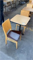 7 table seating pkg.(20 chairs)- 3 24” 2 tops & 3