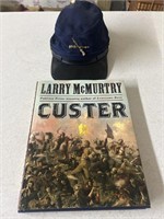 Civil war hat & Custer book