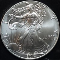 2002 1oz Silver Eagle Gem BU