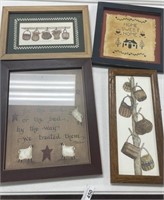 Framed Home Decor Wall Decorations