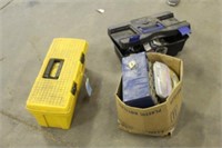 Plastic Tool Box w/ Assorted Fasteners, Plastic