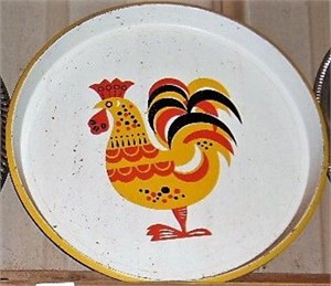 Vintage Rooster Tray