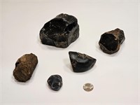 OBSIDIAN SHINY BLACK ROCKS