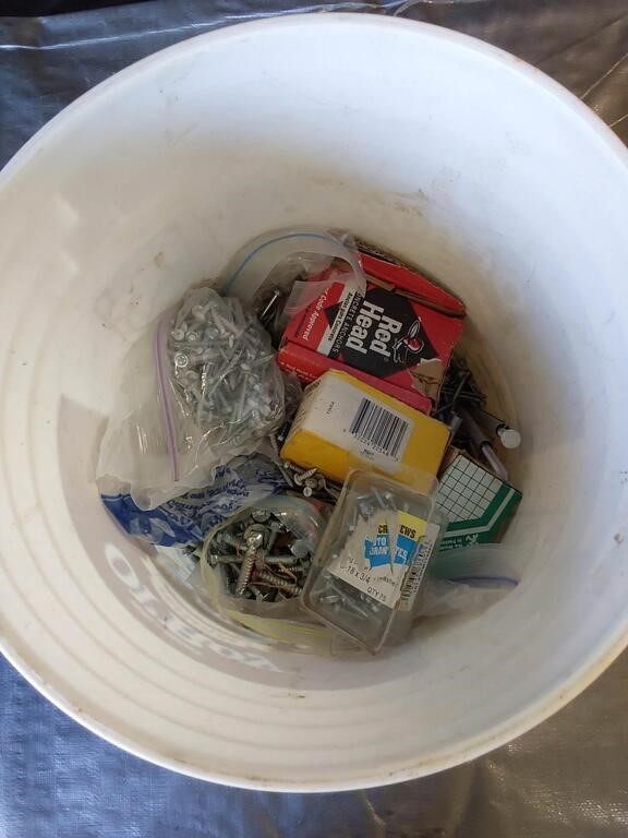 Bucket of Misc. Screws