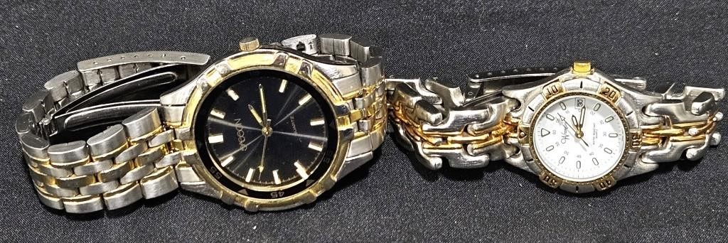 Pair of Men's Quartz Watches - Wrangler & Sasson