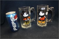 VINTAGE "MICKEY AND MINNIE MOUSE" MUGS