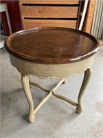Small Wooden Round Accent  Table