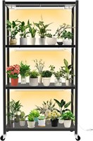 4-Tier Plant Shelf with Grow Lights