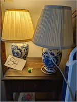 Blue Painted Lamps