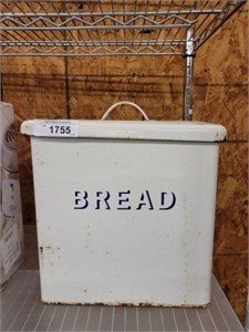 VINTAGE METAL BREAD BOX