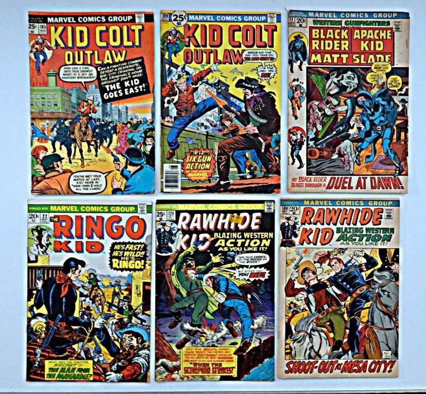 (6) VINTAGE MARVEL COMIC BOOKS