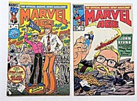 (2) MARVEL AGE 1980'S COMIC BOOKS