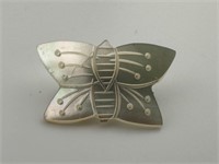 Vintage Mother of Pearl Butterfly Pin
