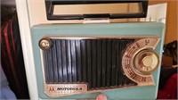 Motorola Green Portable Transistor radio