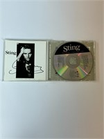 Autograph COA Sting CD