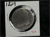 1829 BUST HALF DOLLAR