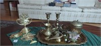 Group of Brass Decor & Items