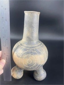 Reproduction Tri-Pod Water Bottle  Pottery