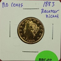 1883 Racketeer Liberty Nickel VF