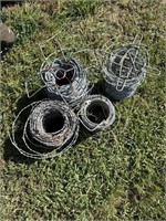 Particle rolls of barb wire