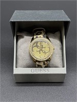 New Guess Women’s Rhinestone Cheetah Watch