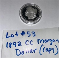 LOT #53) 1892 CC MORGAN DOLLAR (COPY)