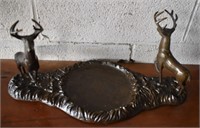 Bronze Center Table Stand w/ Deer