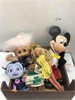 Dolls - Troll, Mickey Mouse, Barbie