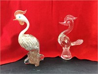 Two Bird Statues