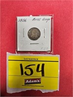 1836 CAPPED BUST DIME