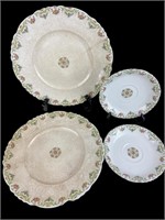 Rare W. H. Grindley 2-6" saucers, 2- 10" plates