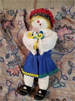 SWEET CLOTH DOLL 28 INCHES TALL