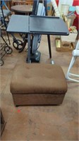 SMALL OTTOMAN THAT OPENS ( 14" X 23") AND A