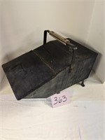 Antique Tole Coal Scuttle Box