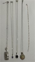 5 New 925 Necklaces Polki Diamond 22” 8.9 Grams +
